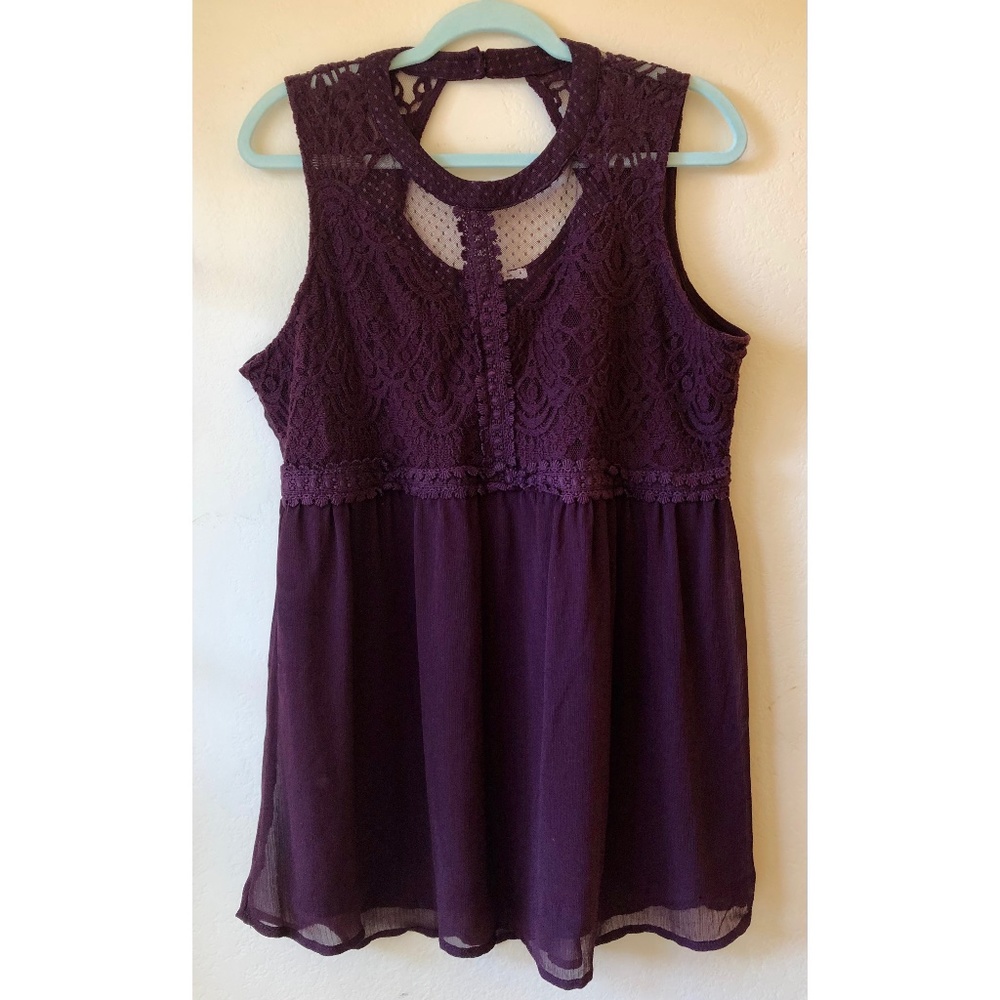 Maurices Plum Purple Sleeveless Tank - Size XXL